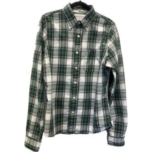 Abercrombie & Fitch Multicolor Plaid Muscle Fit Preppy Y2K Button-Down Shirt XL